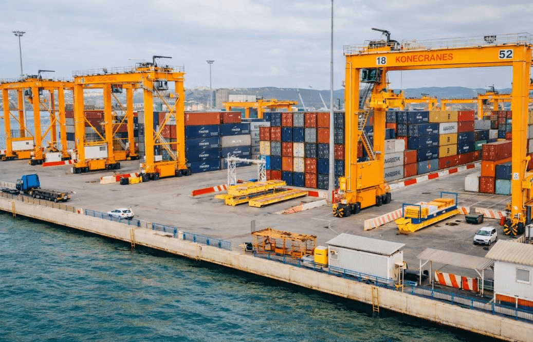 Port cranes and maritime infrastructure